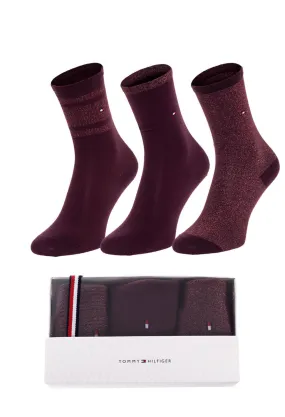 3-Pack Woman's Sock Gift Box - Wine