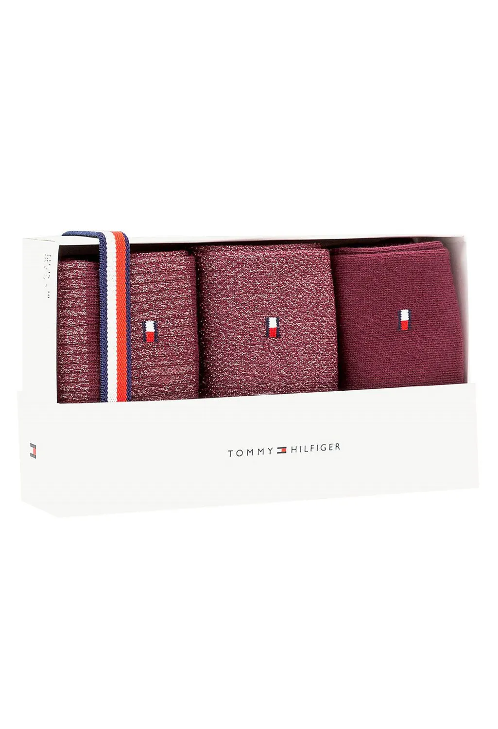 3-Pack Woman's Sock Gift Box - Wine