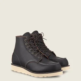 6" Classic MOC, Black Prairie Leather, Style no. 8849