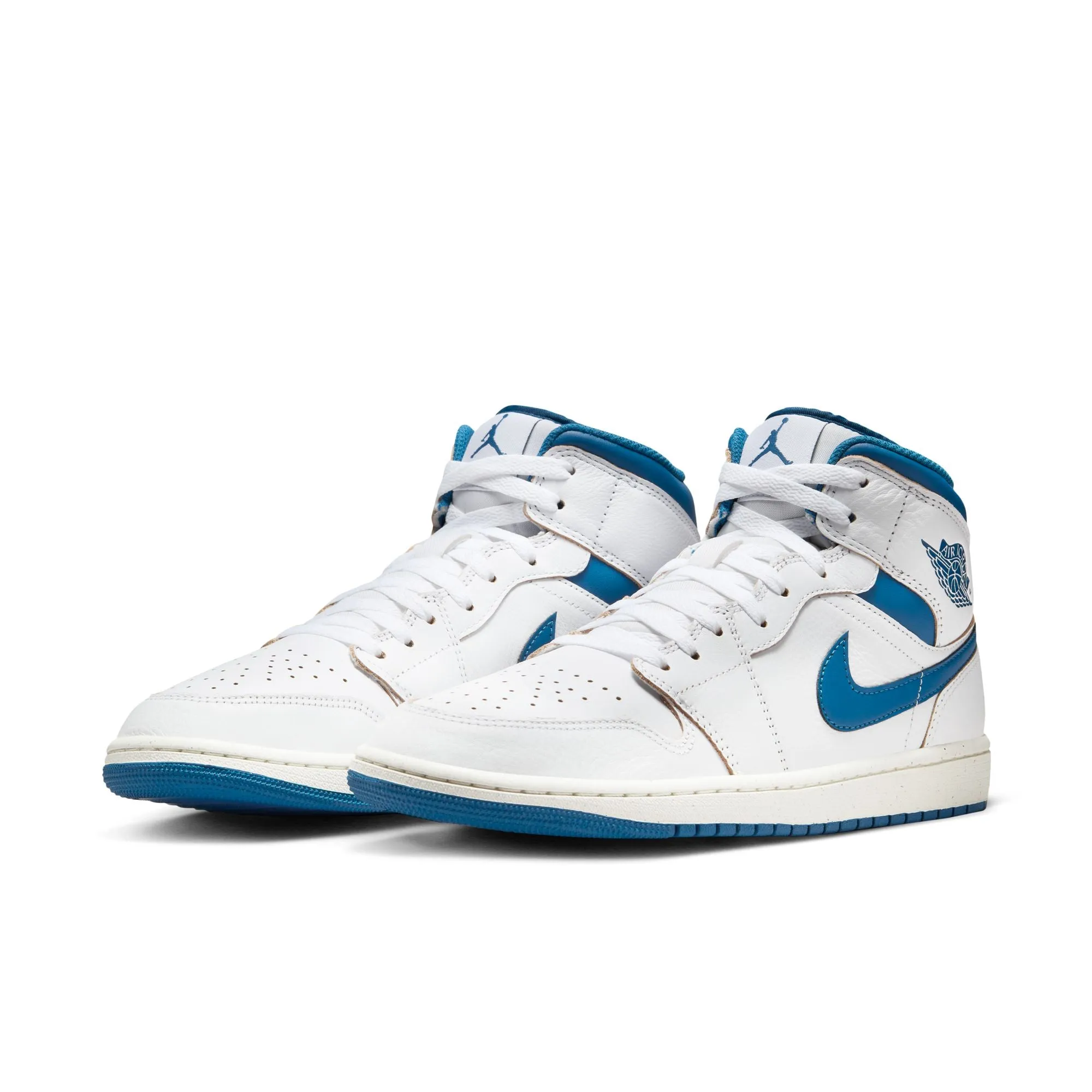 Air Jordan 1 Mid SE (White/Industrial Blue/Sail)