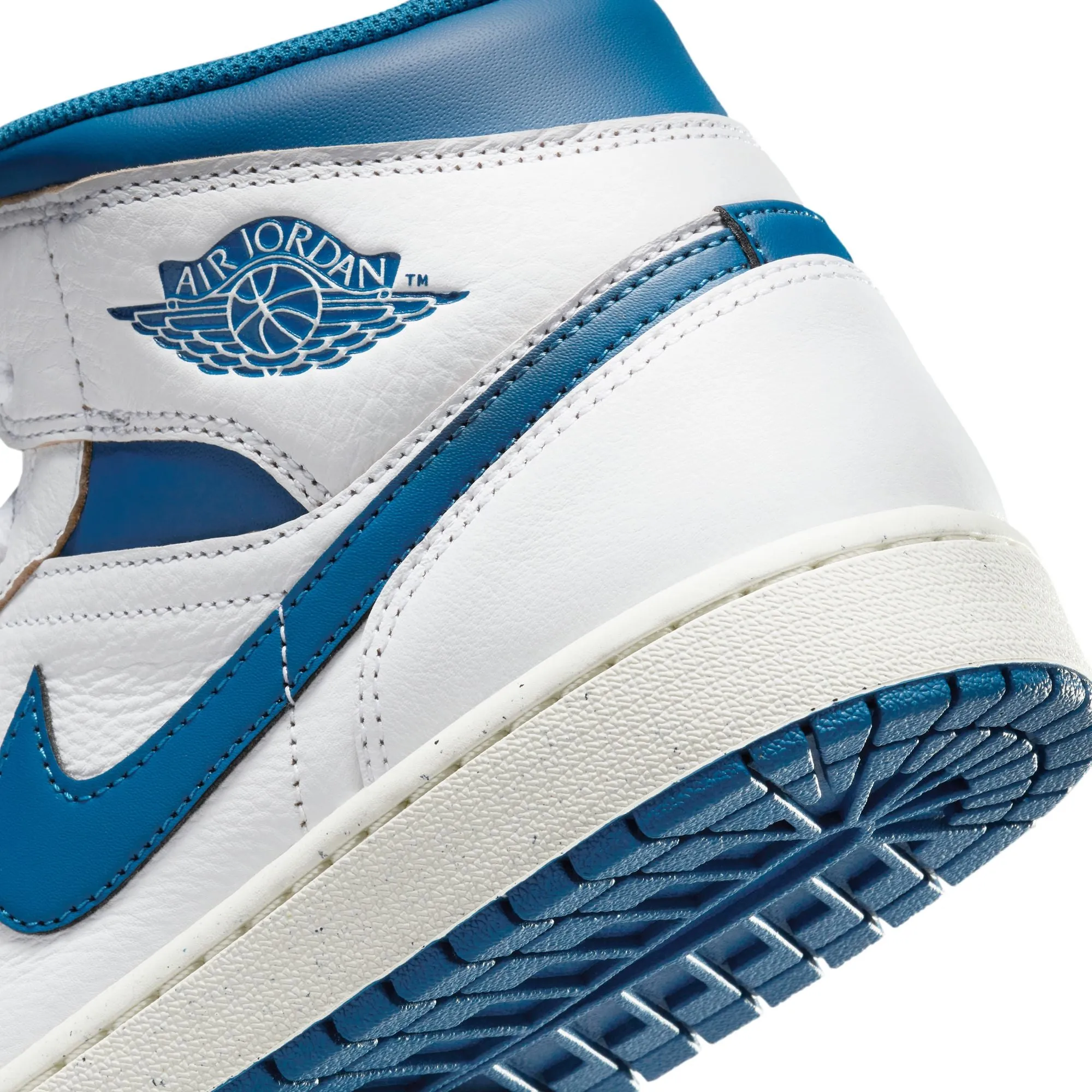 Air Jordan 1 Mid SE (White/Industrial Blue/Sail)