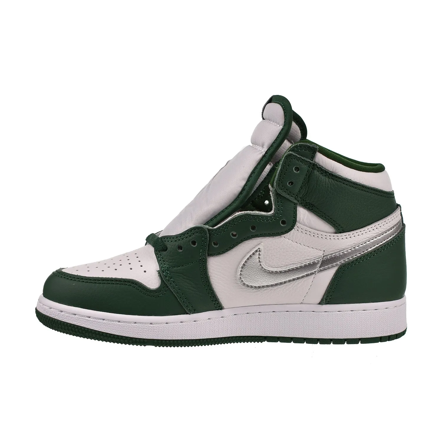 Air Jordan 1 Retro High OG (GS) Big Kids' Shoes Gorge Green-White