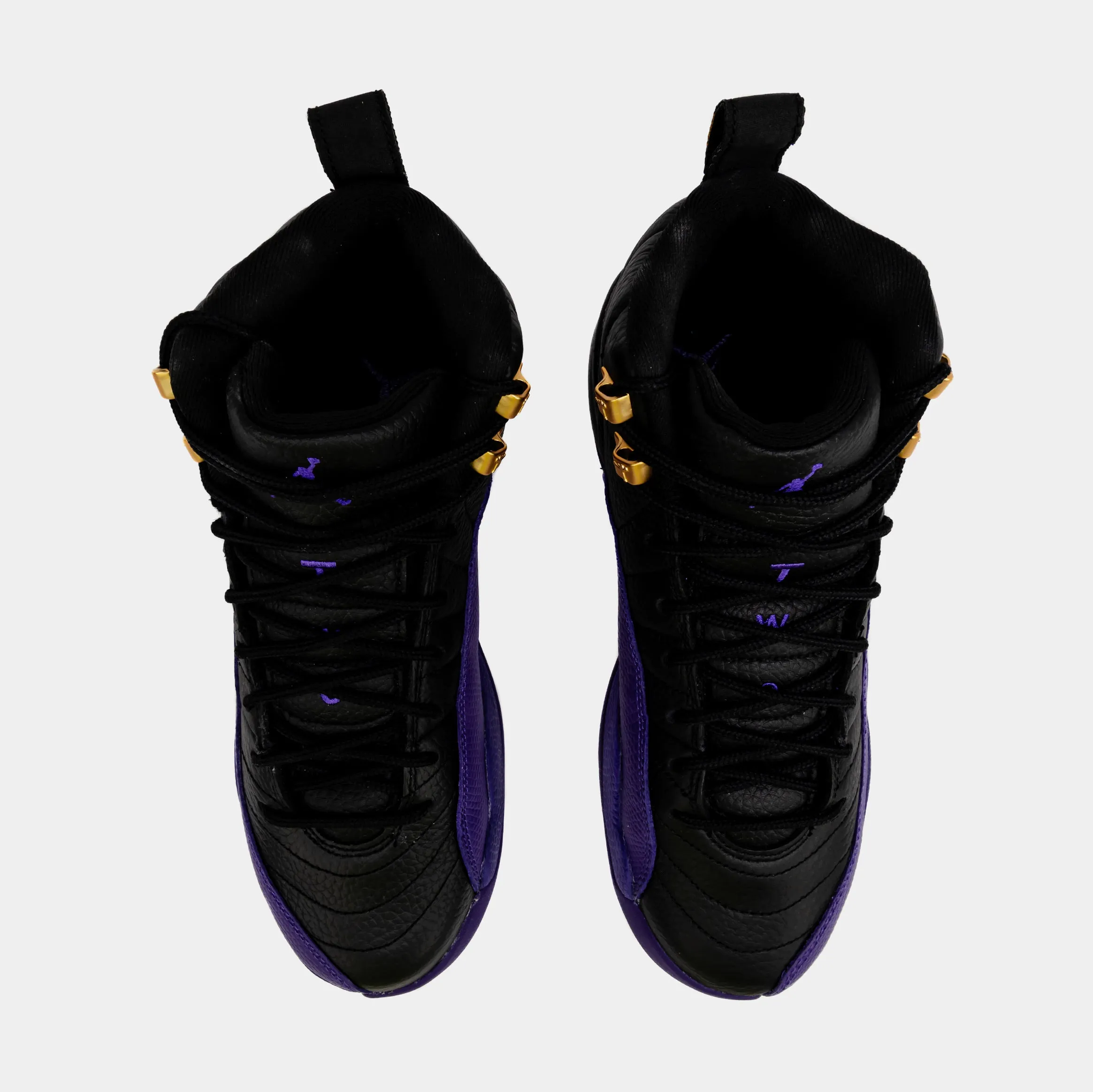 Air Jordan 12 Retro Field Purple Grade School Lifestyle Shoes (Black/Purple)