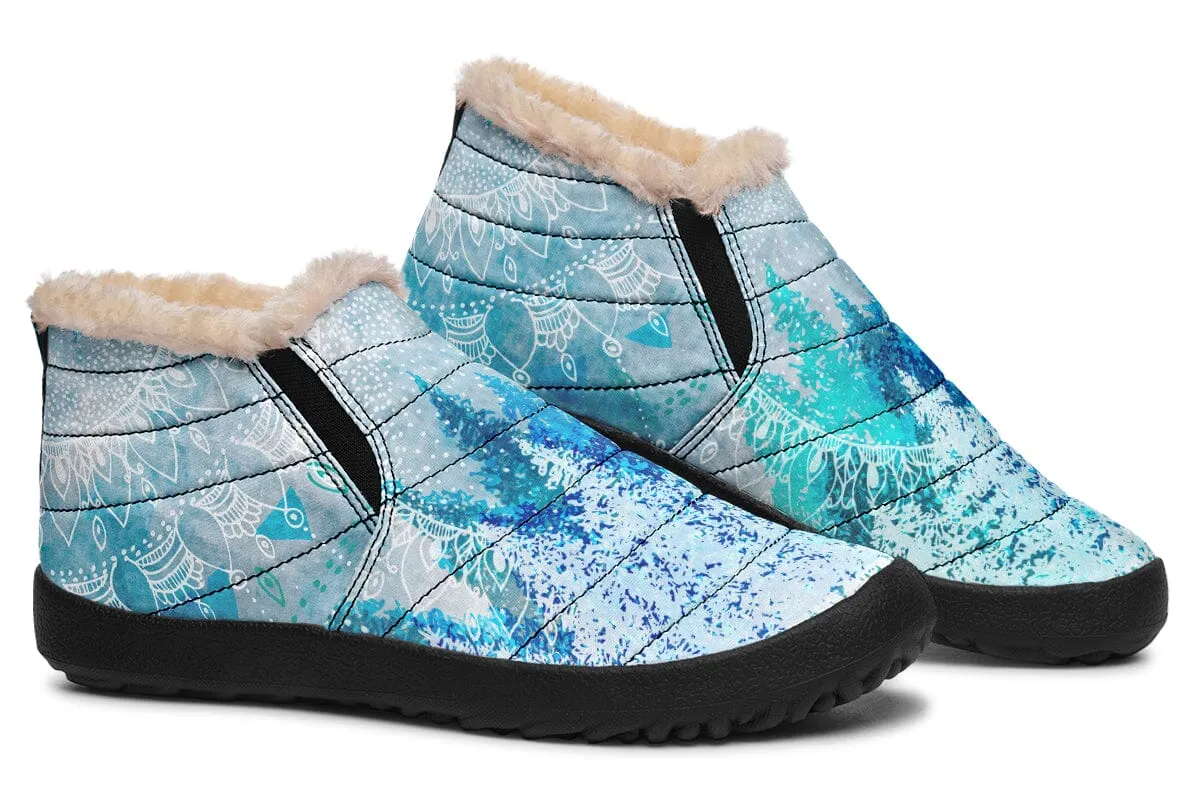 Among The Pines Mandala Winter Slippers