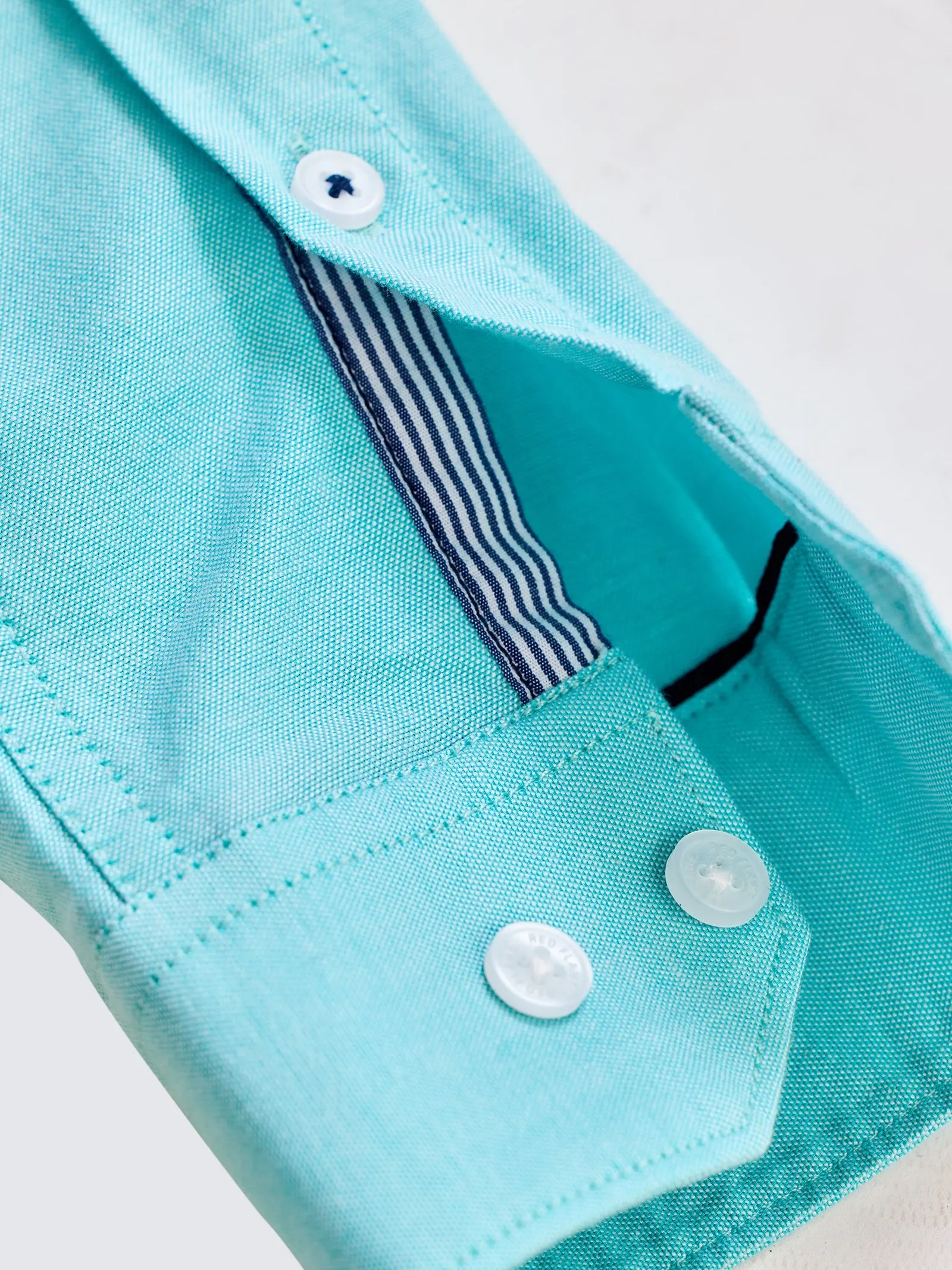 Aquamarine Green Stretch Casual Shirt