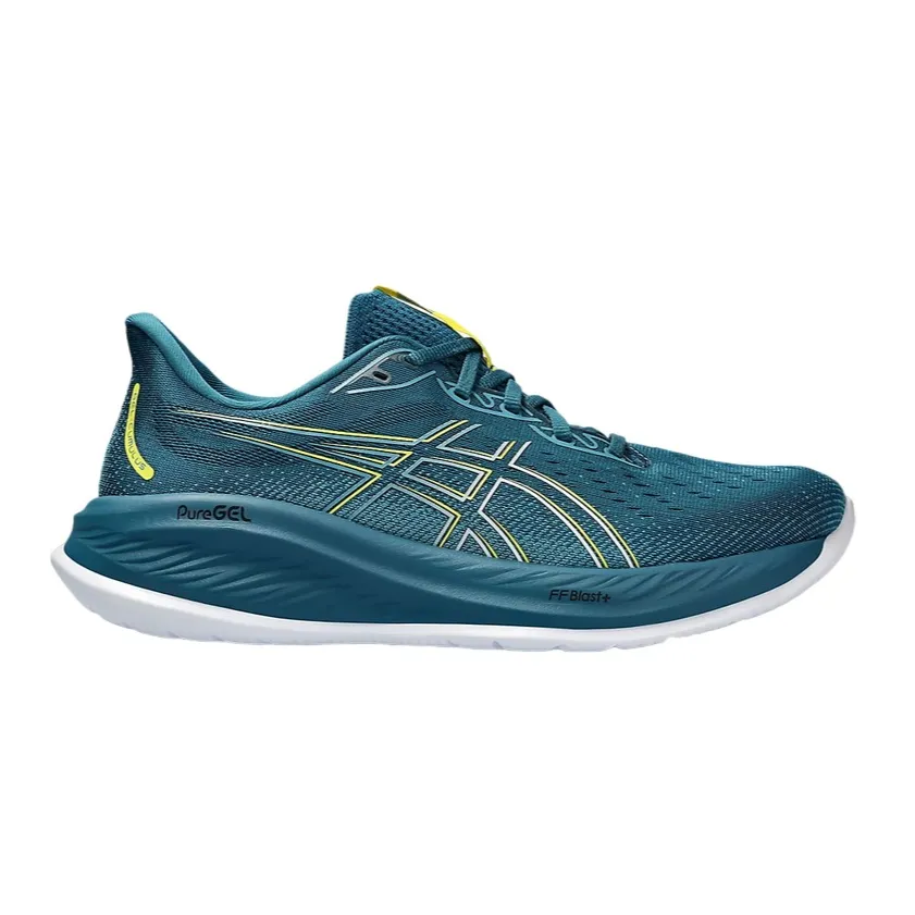 Asics men's running shoe Gel Cumulus 26 1011B792-400 water green yellow