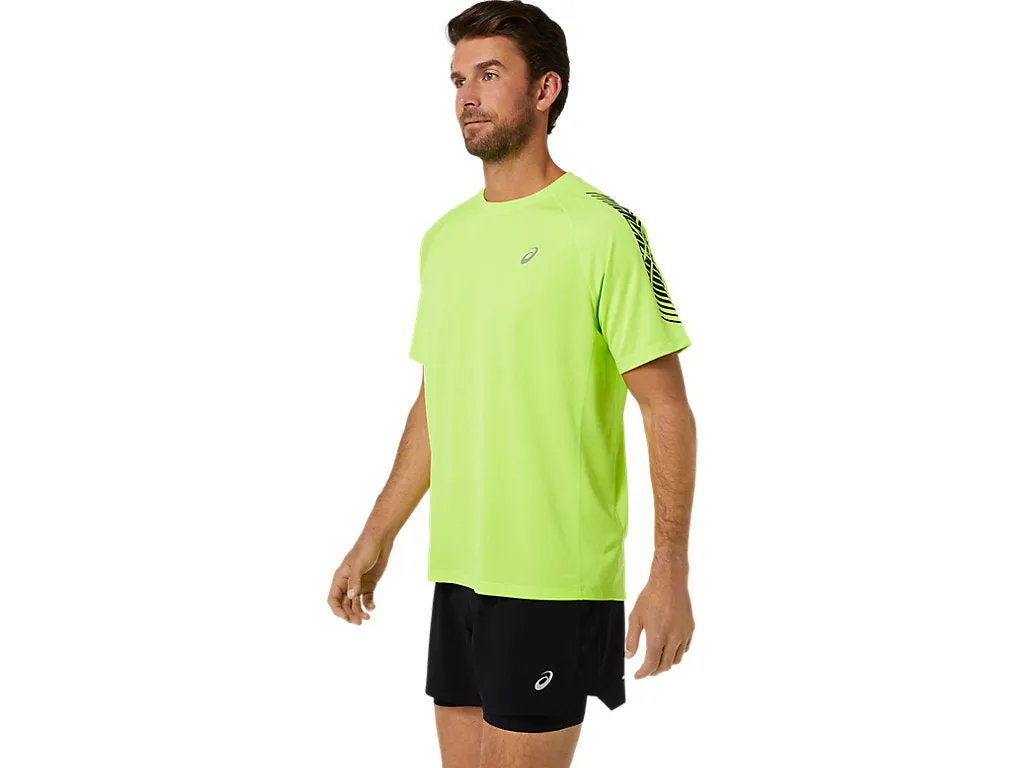 Asics short sleeve men's running t-shirt Icon SS Top 2011B055 302 green-graphite