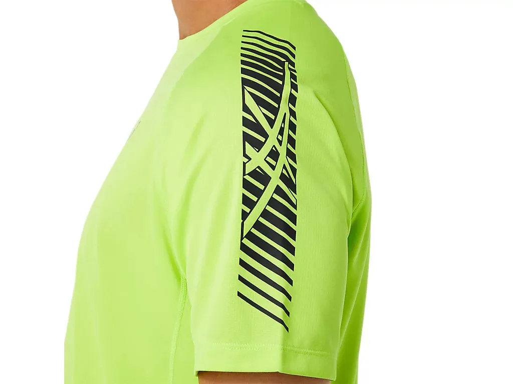 Asics short sleeve men's running t-shirt Icon SS Top 2011B055 302 green-graphite