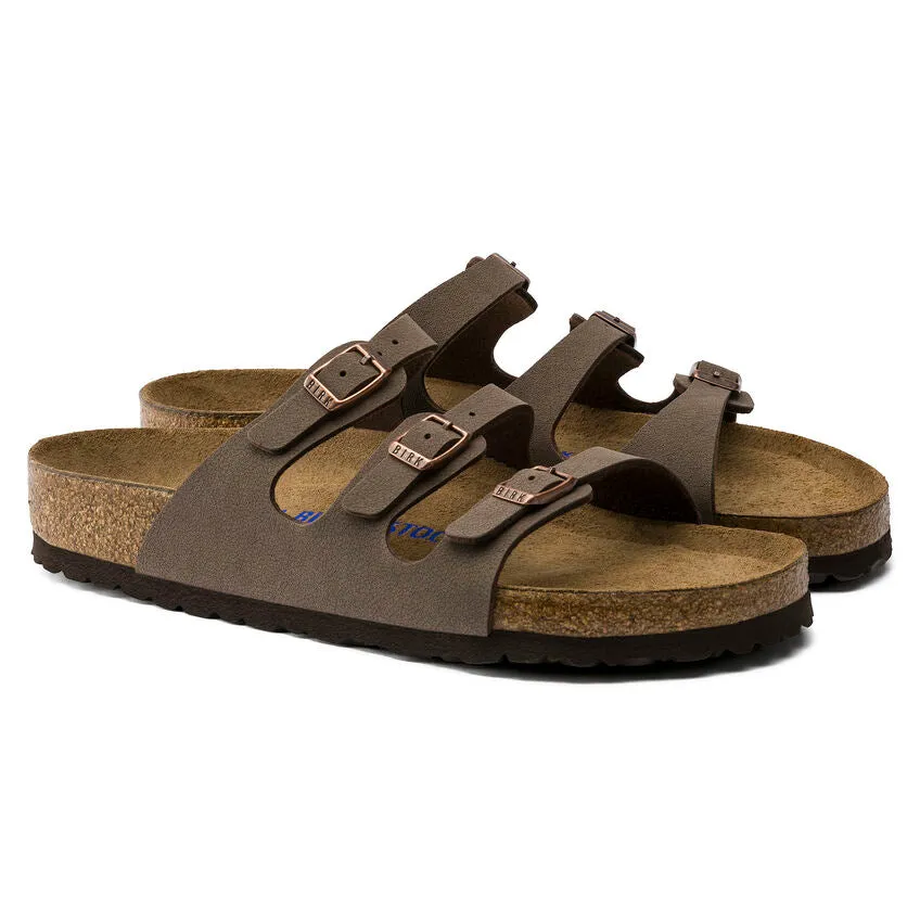 Birkenstock Women's Florida Soft Footbed Birkibuc (Mocha)