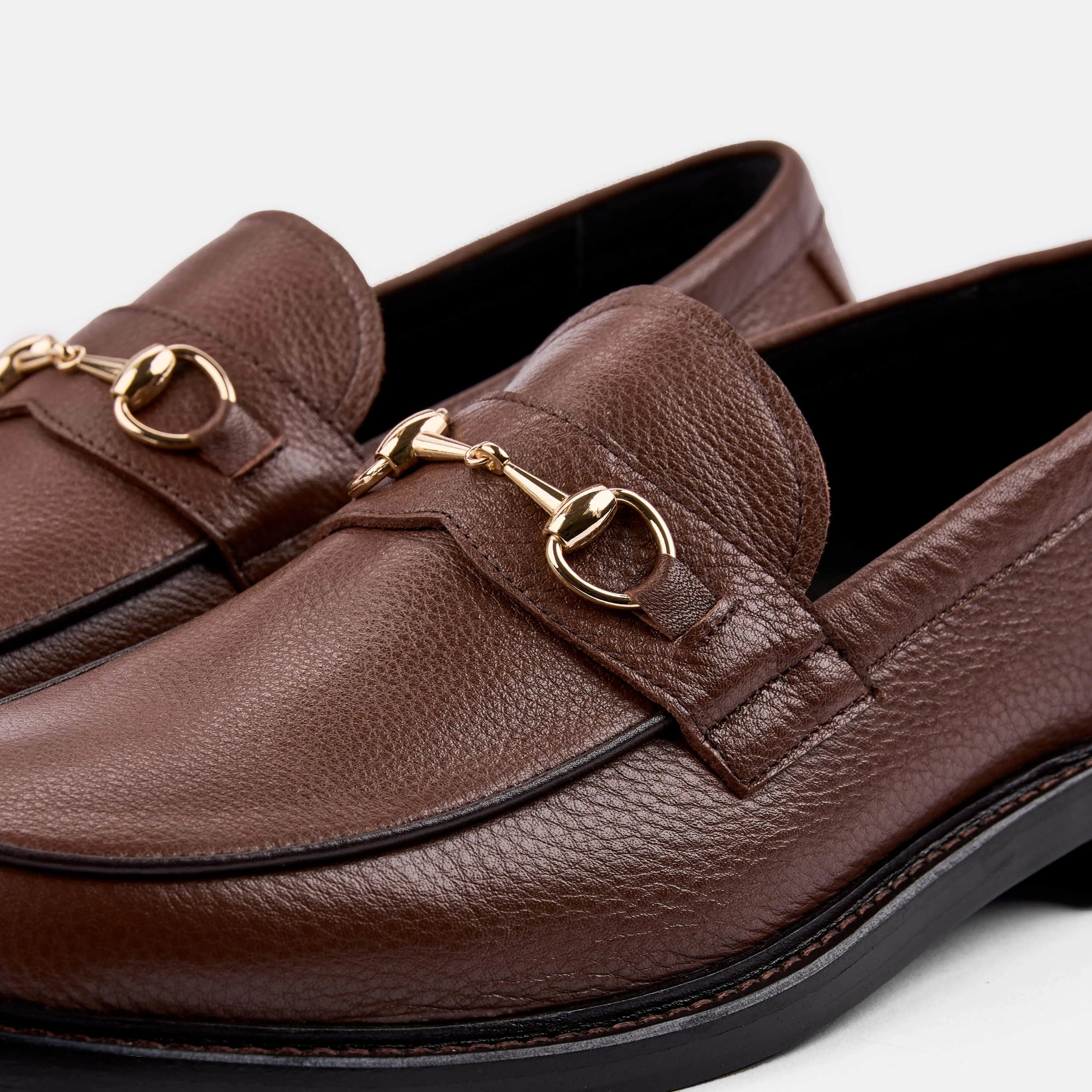 Black Menswear The Gentleman Chocolate Bit Loafers