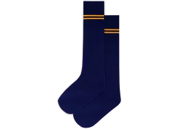 Boys 3/4 Striped Long Socks - Isikhum