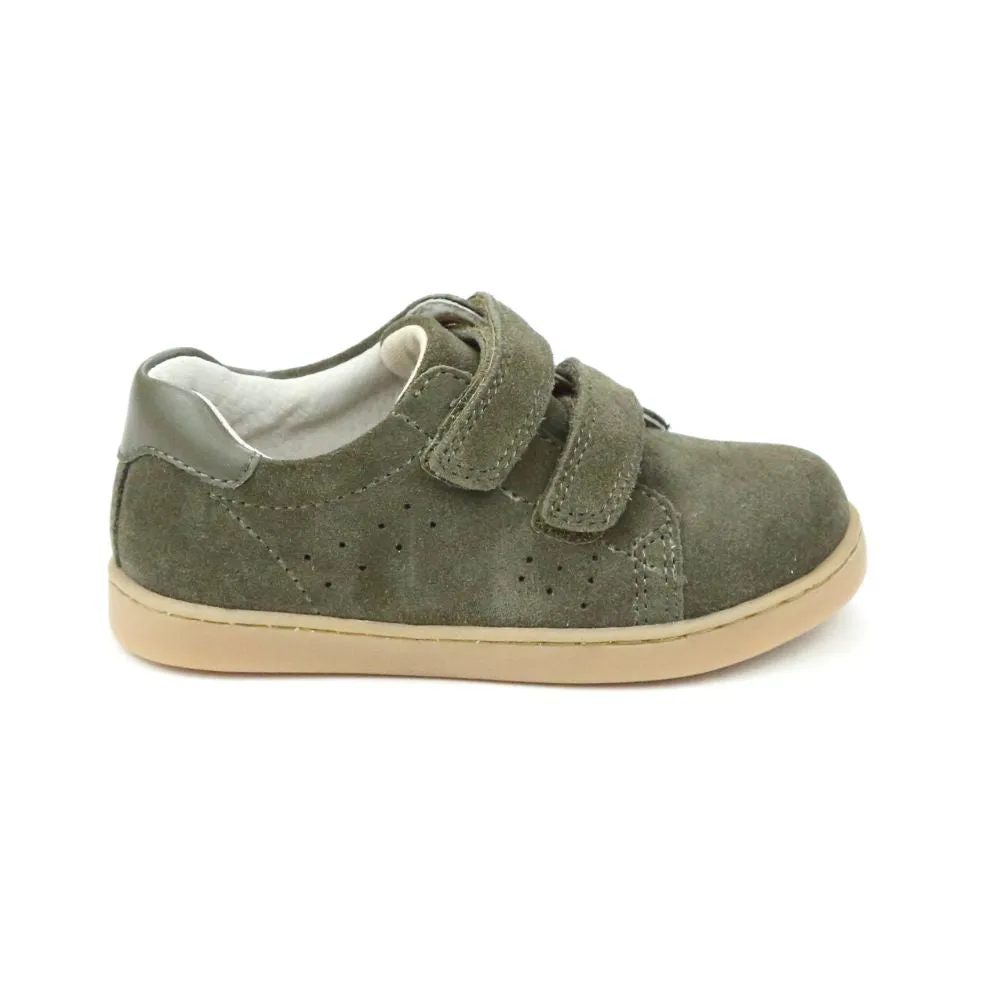 Boys Kyle Double Velcro Leather Sneaker