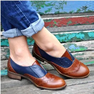 British style casual shoes Brock large size women's shoes