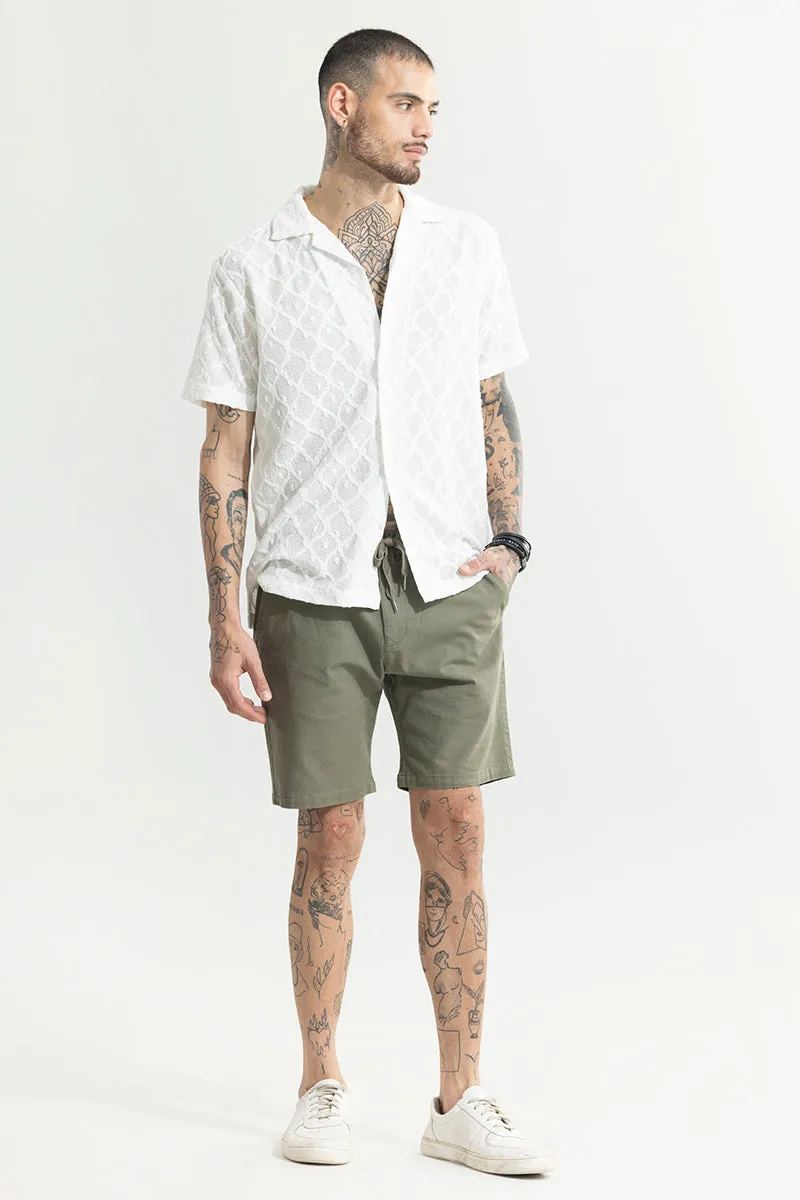 Brocky Olive Linen Shorts