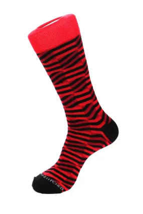 Checkerboard Stripe Sock