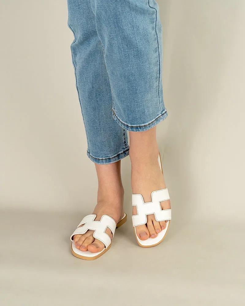 Classic Color Beach Flat Slippers Sandals