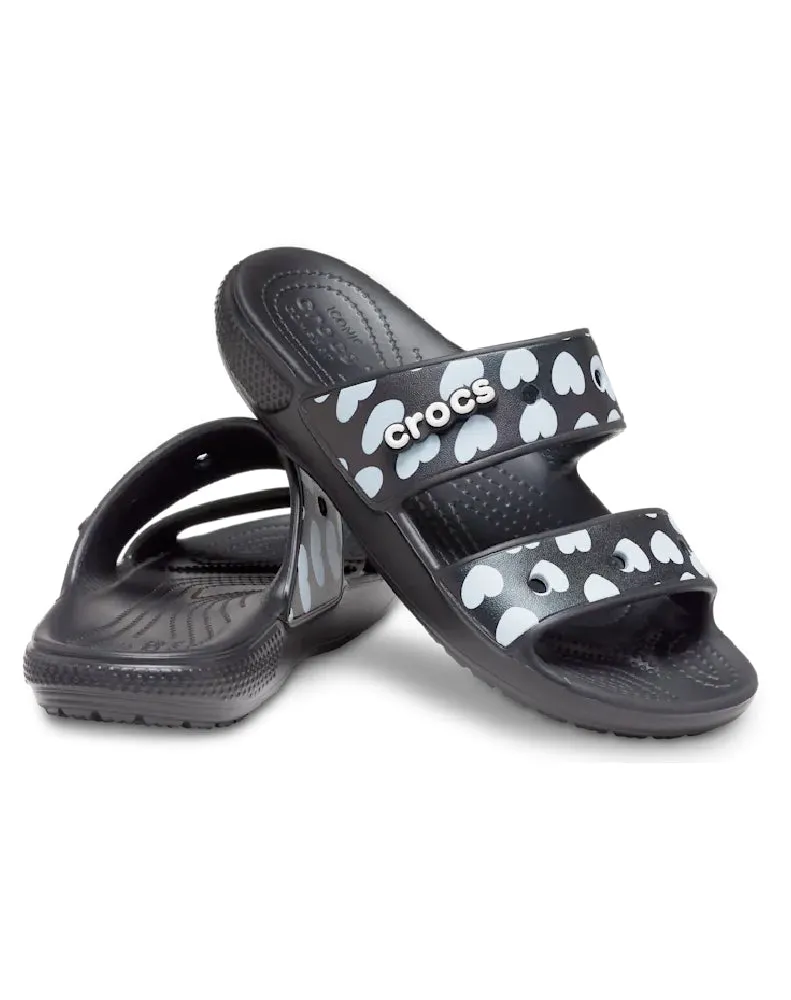 CLASSIC CROCS HEART PRINT SANDAL