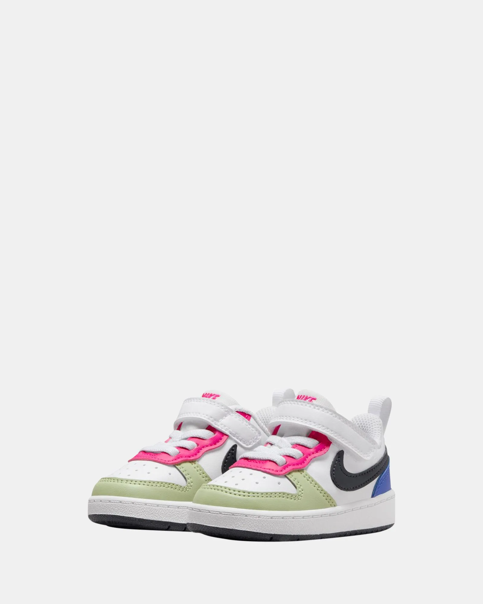 Court Borough Low Recraft Infant White/Obsidian/Fierce Pink