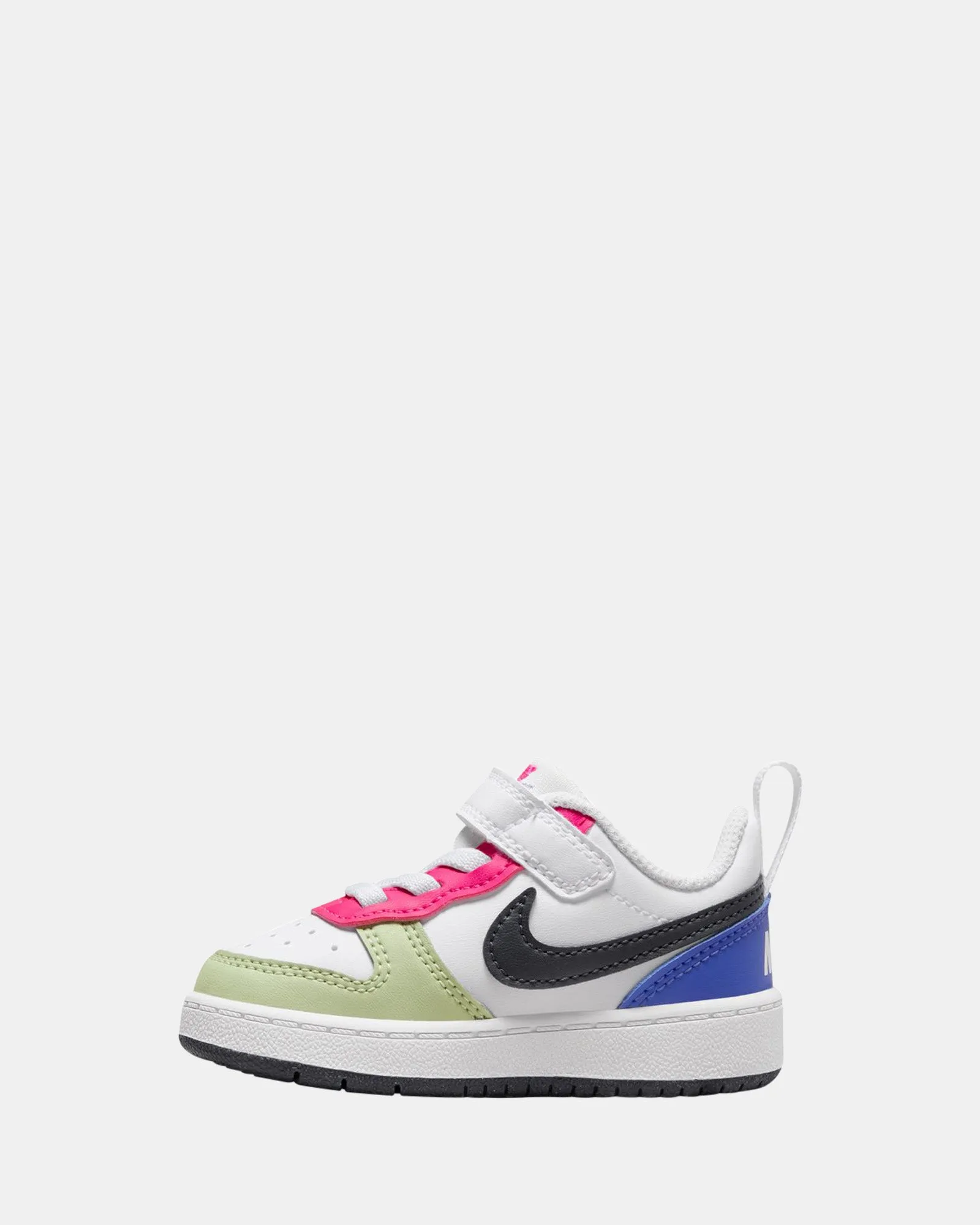 Court Borough Low Recraft Infant White/Obsidian/Fierce Pink