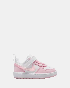 Court Borough Low Recraft Infant White/Pink Foam