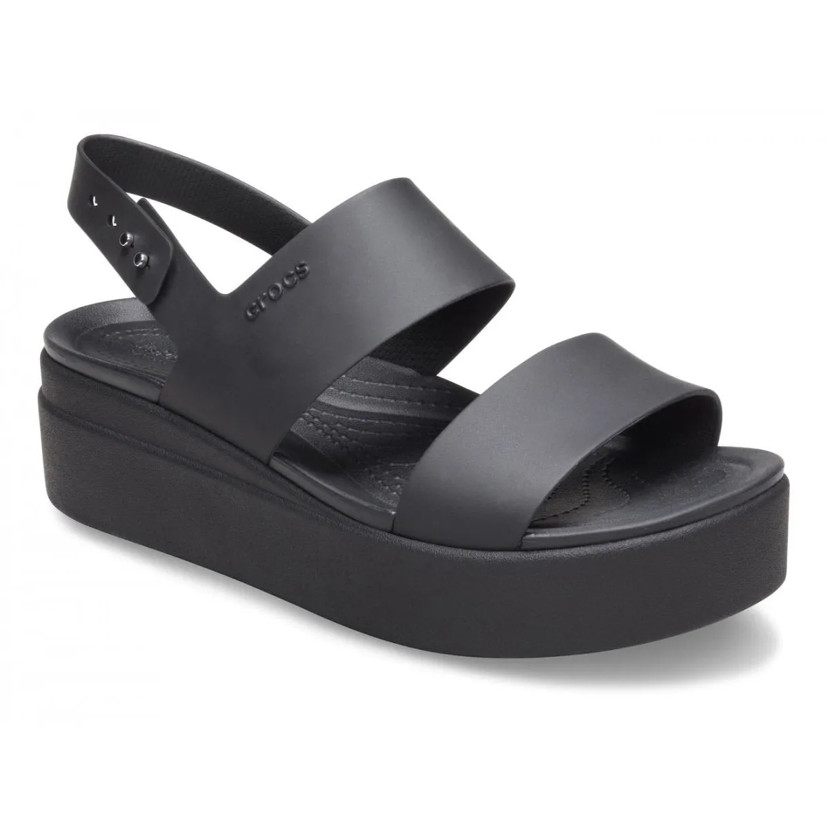 Crocs women's Brooklyn Low Wedge sandal 206453 060 black 