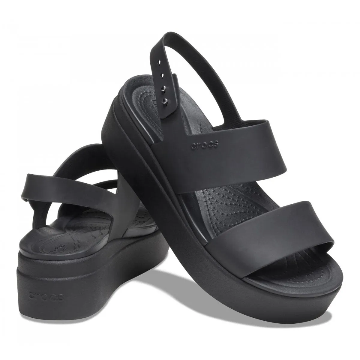 Crocs women's Brooklyn Low Wedge sandal 206453 060 black 