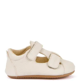 Double strap slippers - White