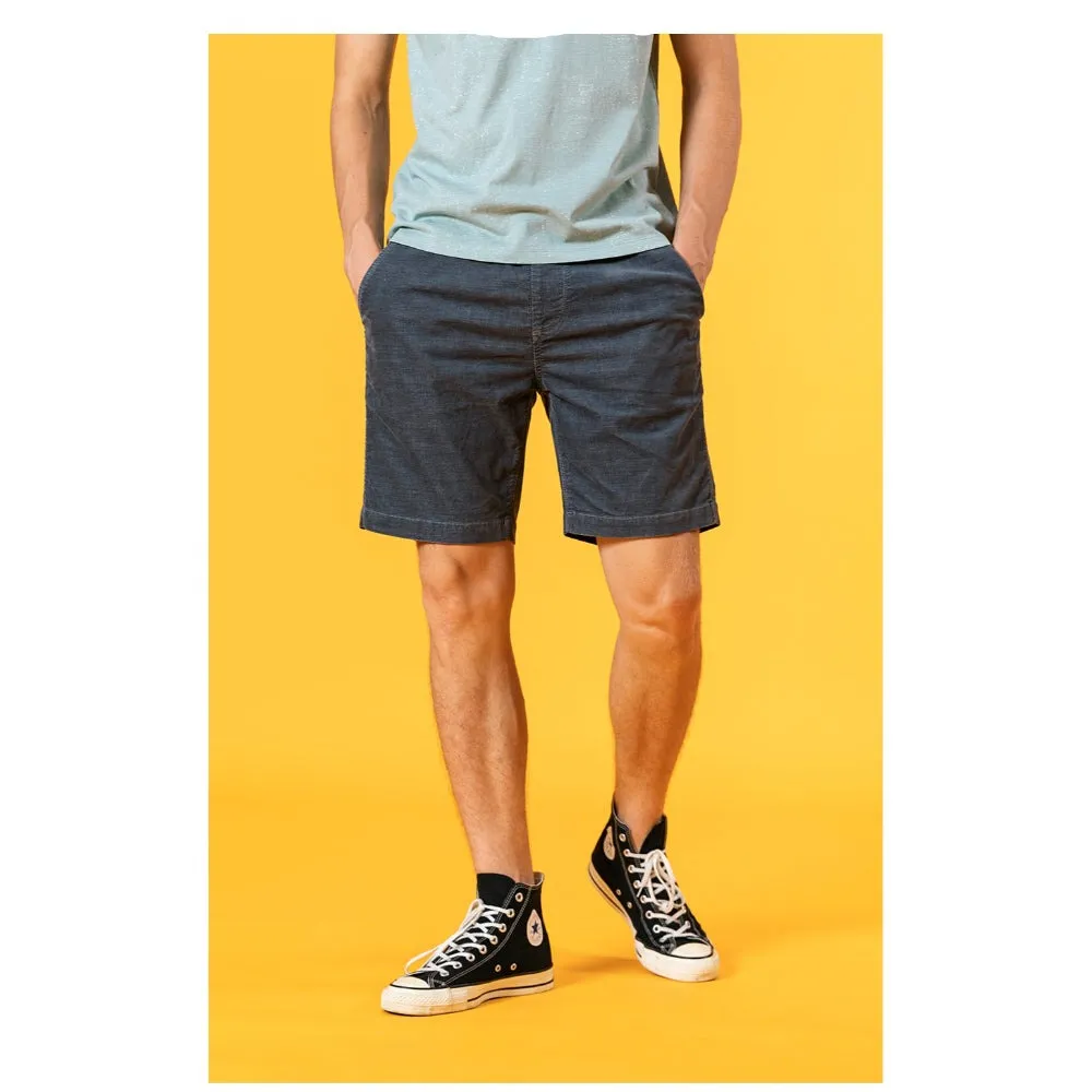 Dyed Corduroy Knee-Length Shorts