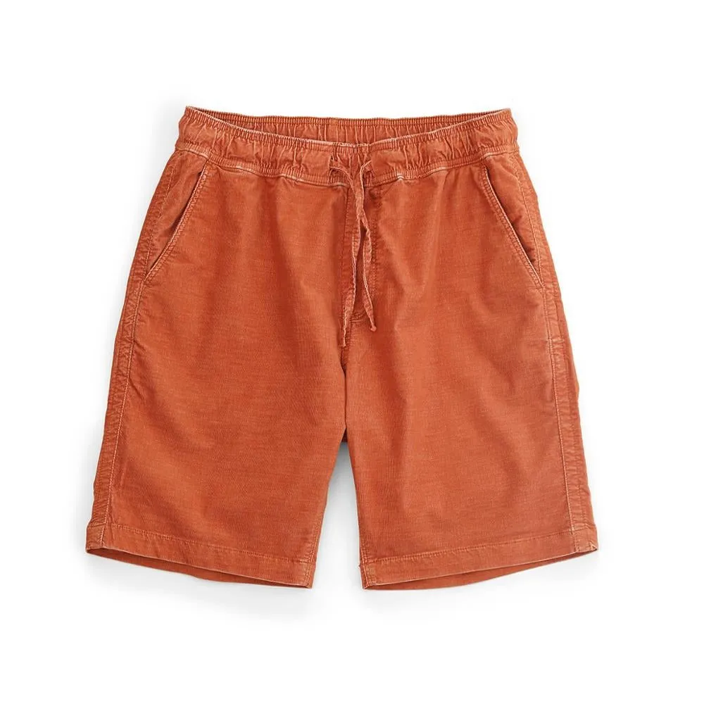 Dyed Corduroy Knee-Length Shorts