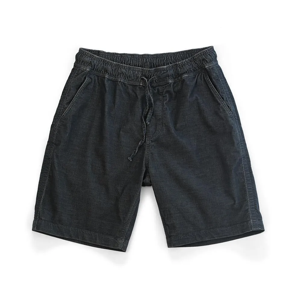 Dyed Corduroy Knee-Length Shorts