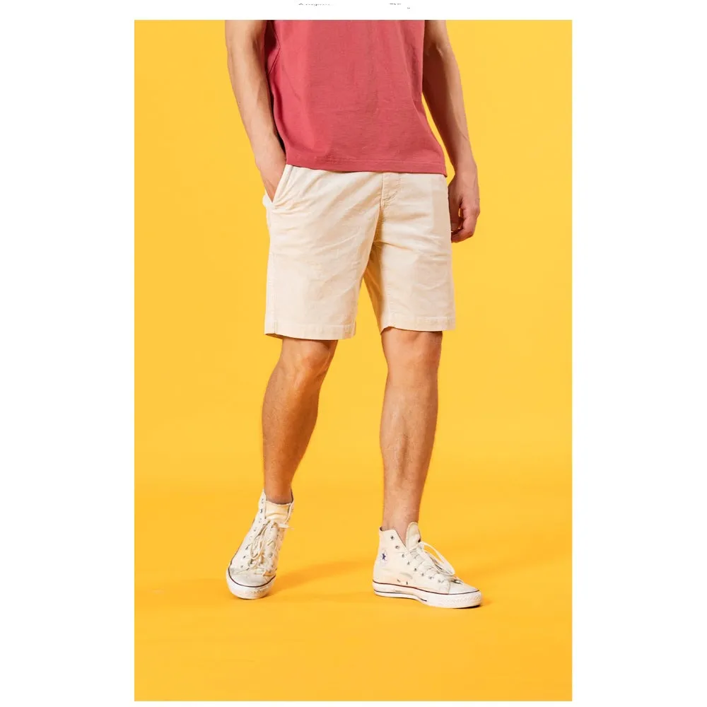 Dyed Corduroy Knee-Length Shorts