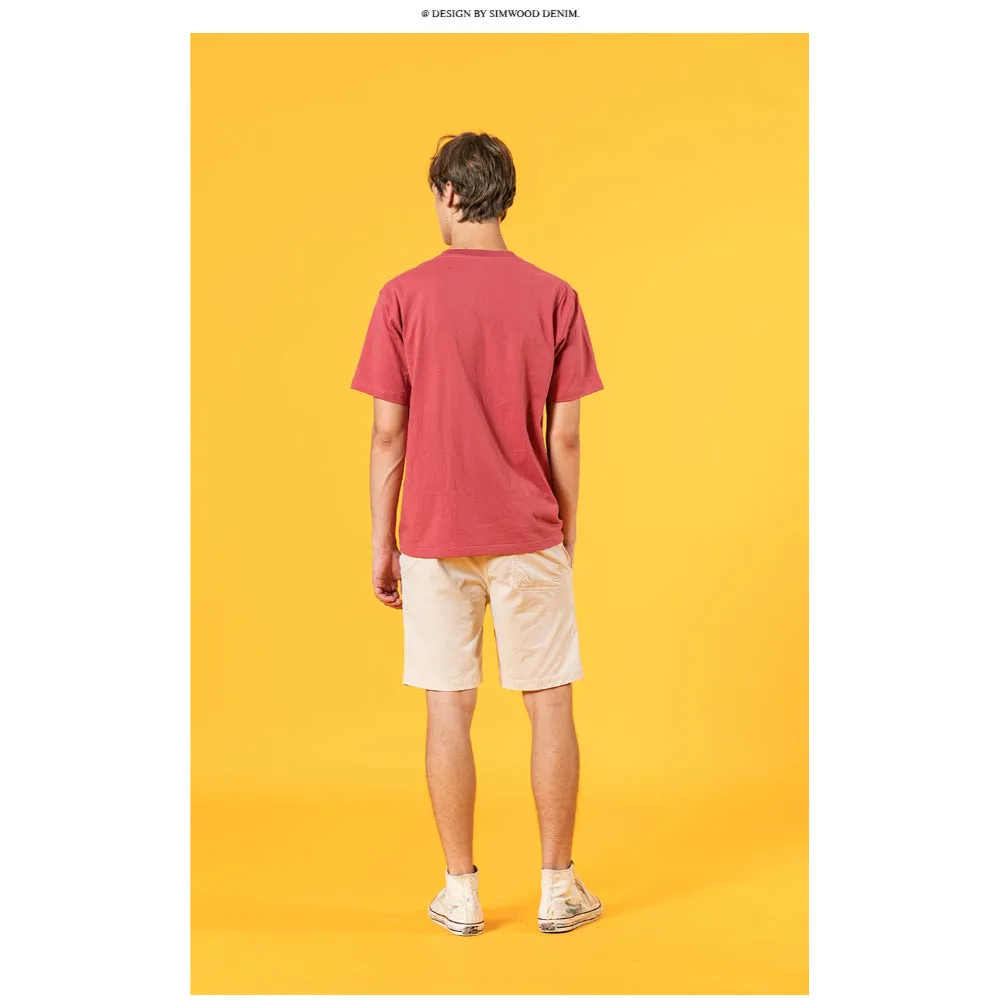 Dyed Corduroy Knee-Length Shorts