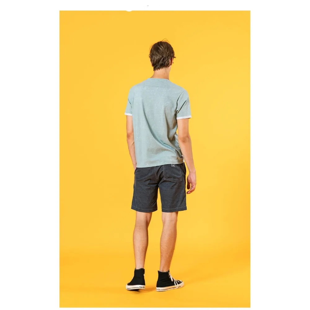 Dyed Corduroy Knee-Length Shorts