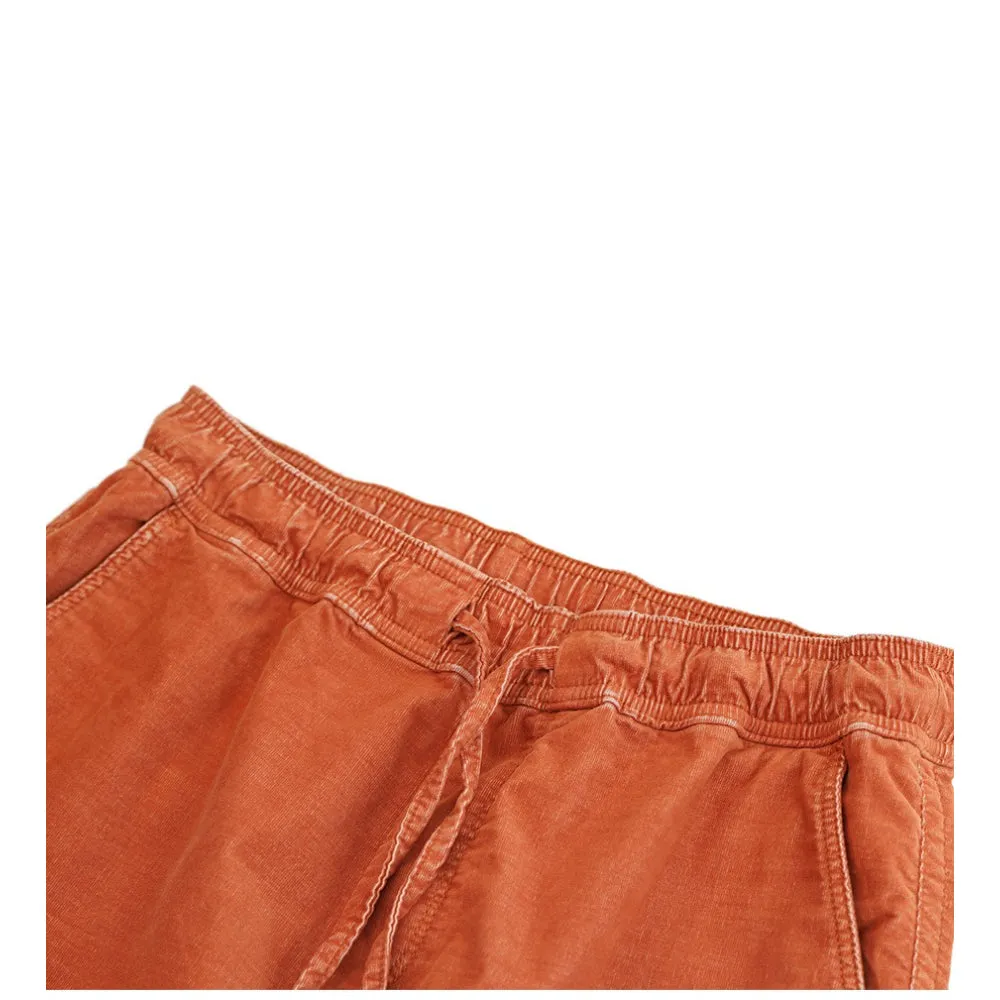 Dyed Corduroy Knee-Length Shorts