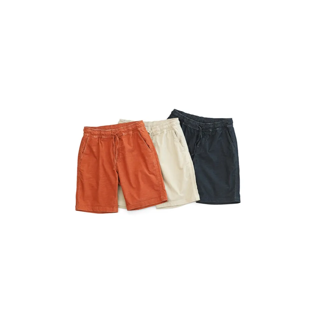 Dyed Corduroy Knee-Length Shorts