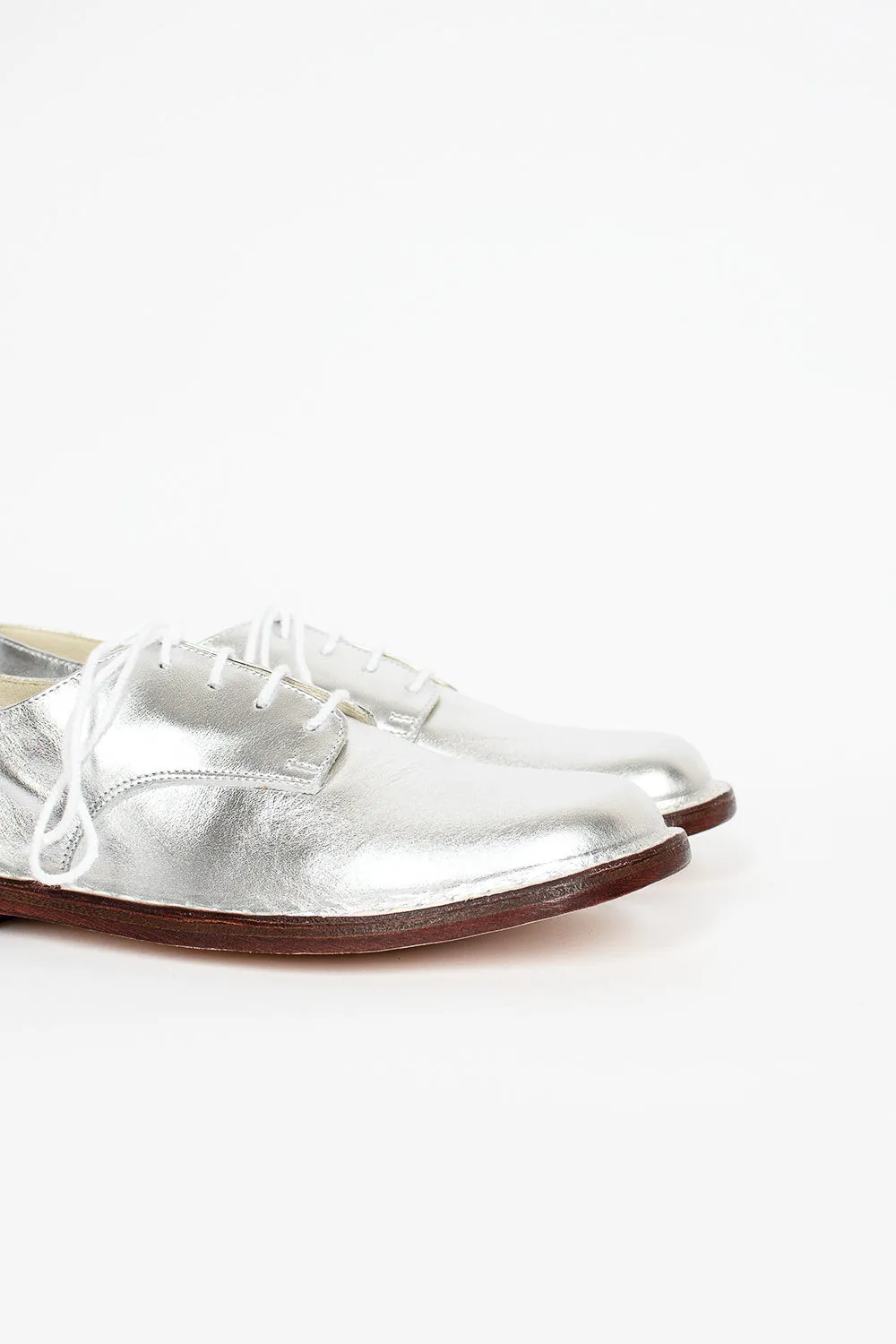 Easy Lace Up Shoe Silver