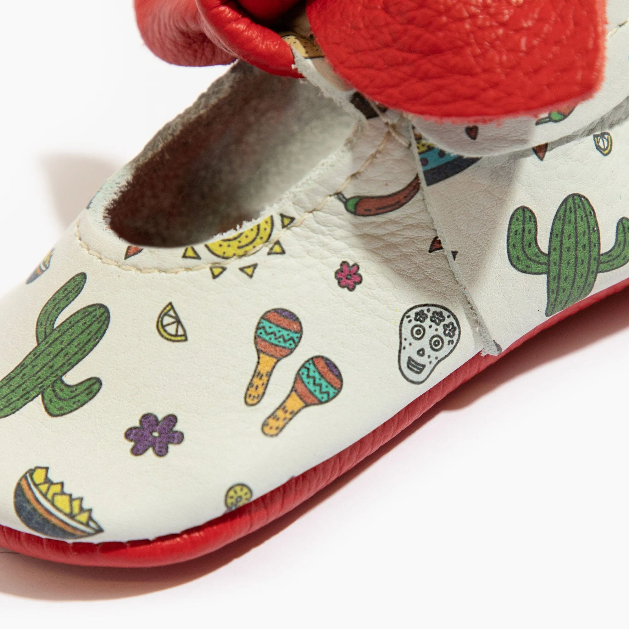 Fiesta Knotted Bow Baby Shoe