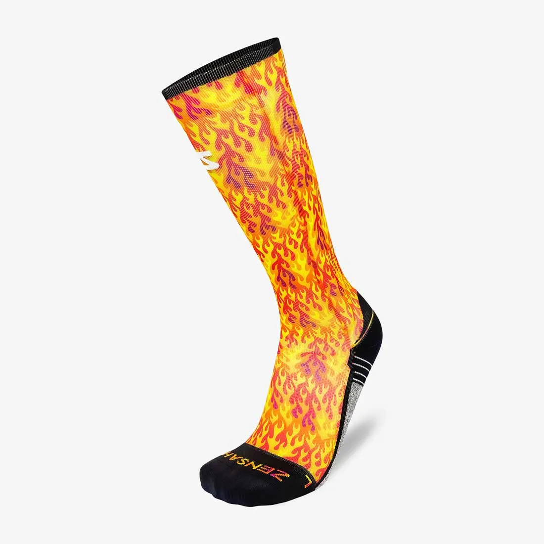 Flames Compression Socks (Knee-High)