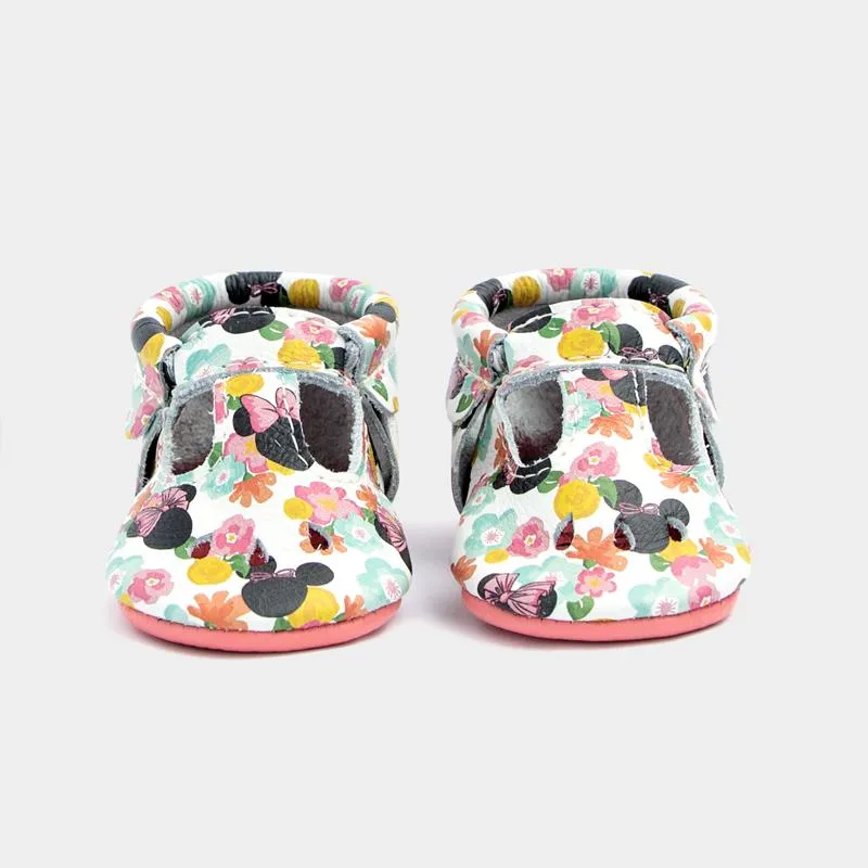 Floral Minnie Mary Jane Baby Shoe