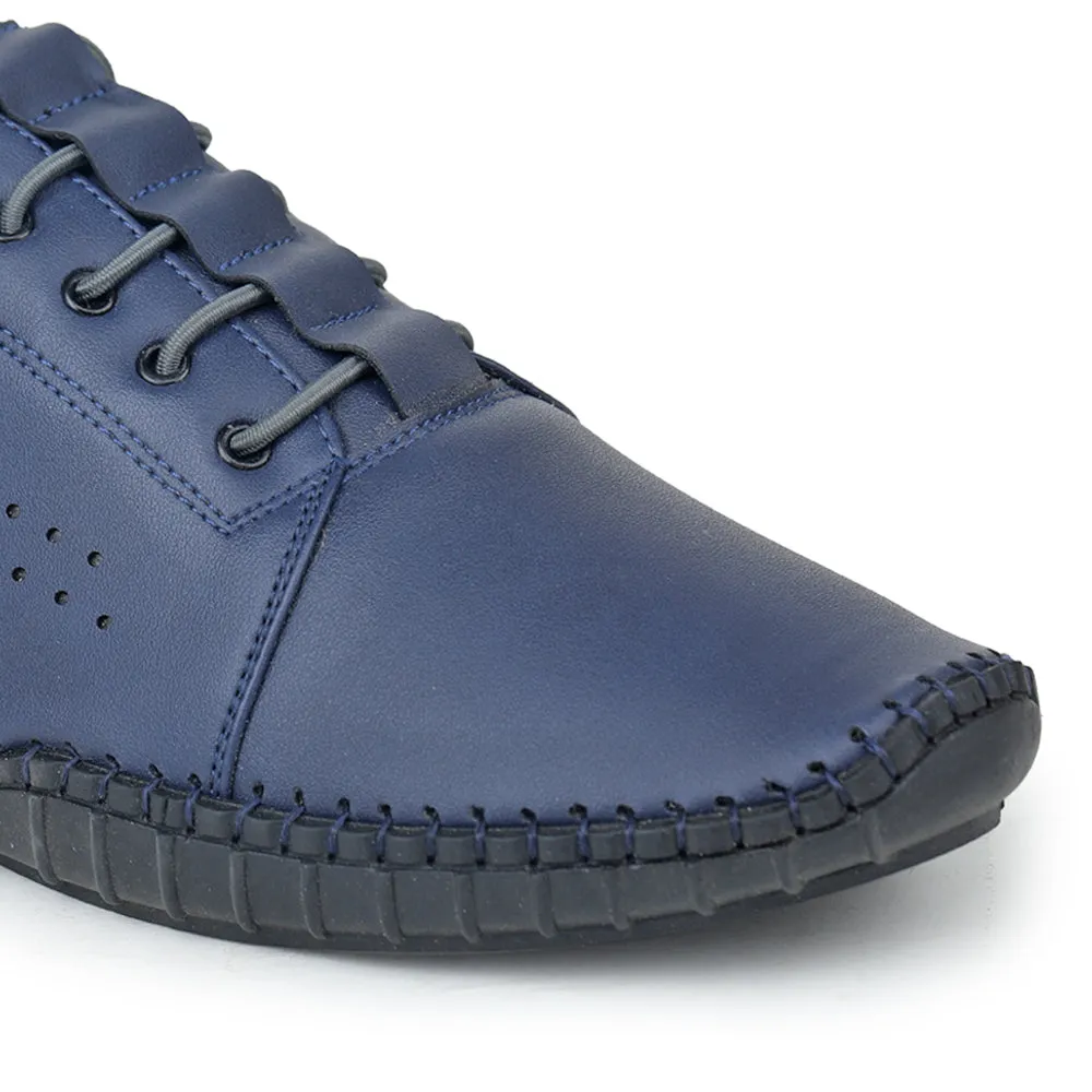 Fortune (N.Blue) Casual Lace Up Shoes For Men JPL-252 By Liberty