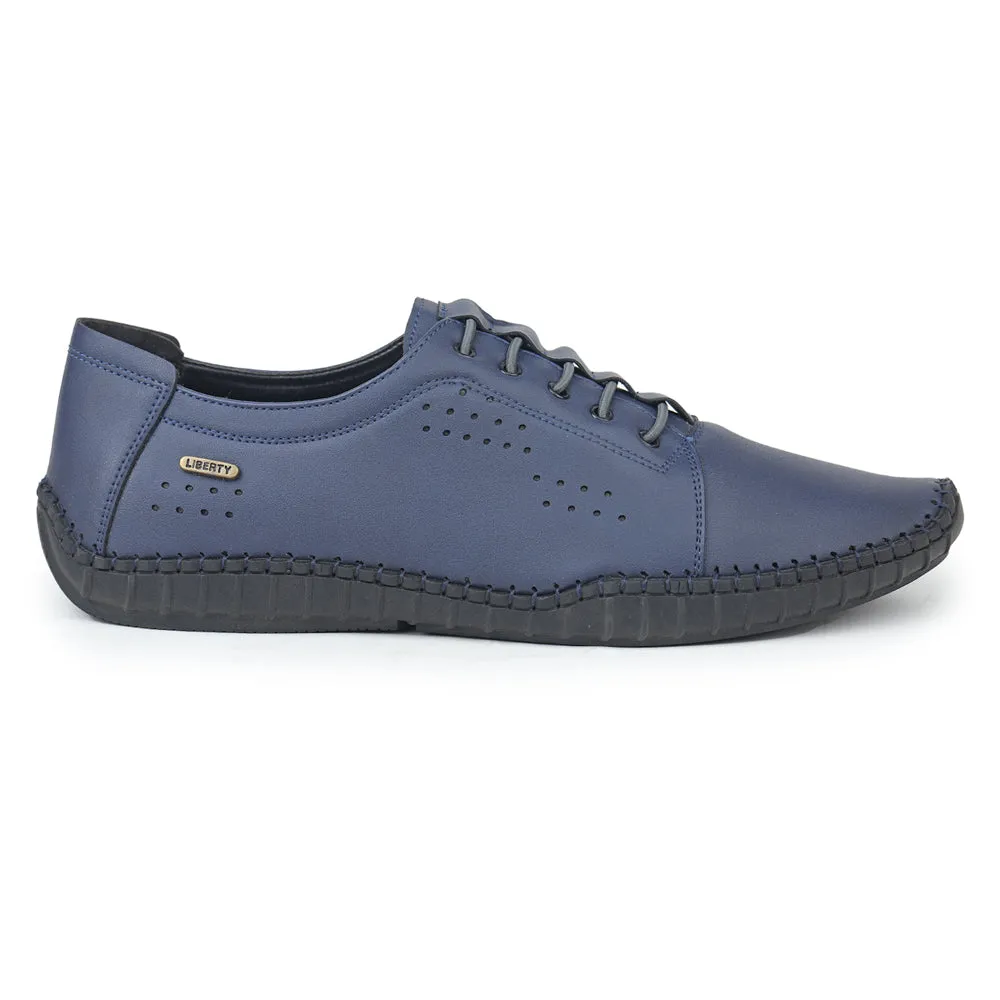 Fortune (N.Blue) Casual Lace Up Shoes For Men JPL-252 By Liberty