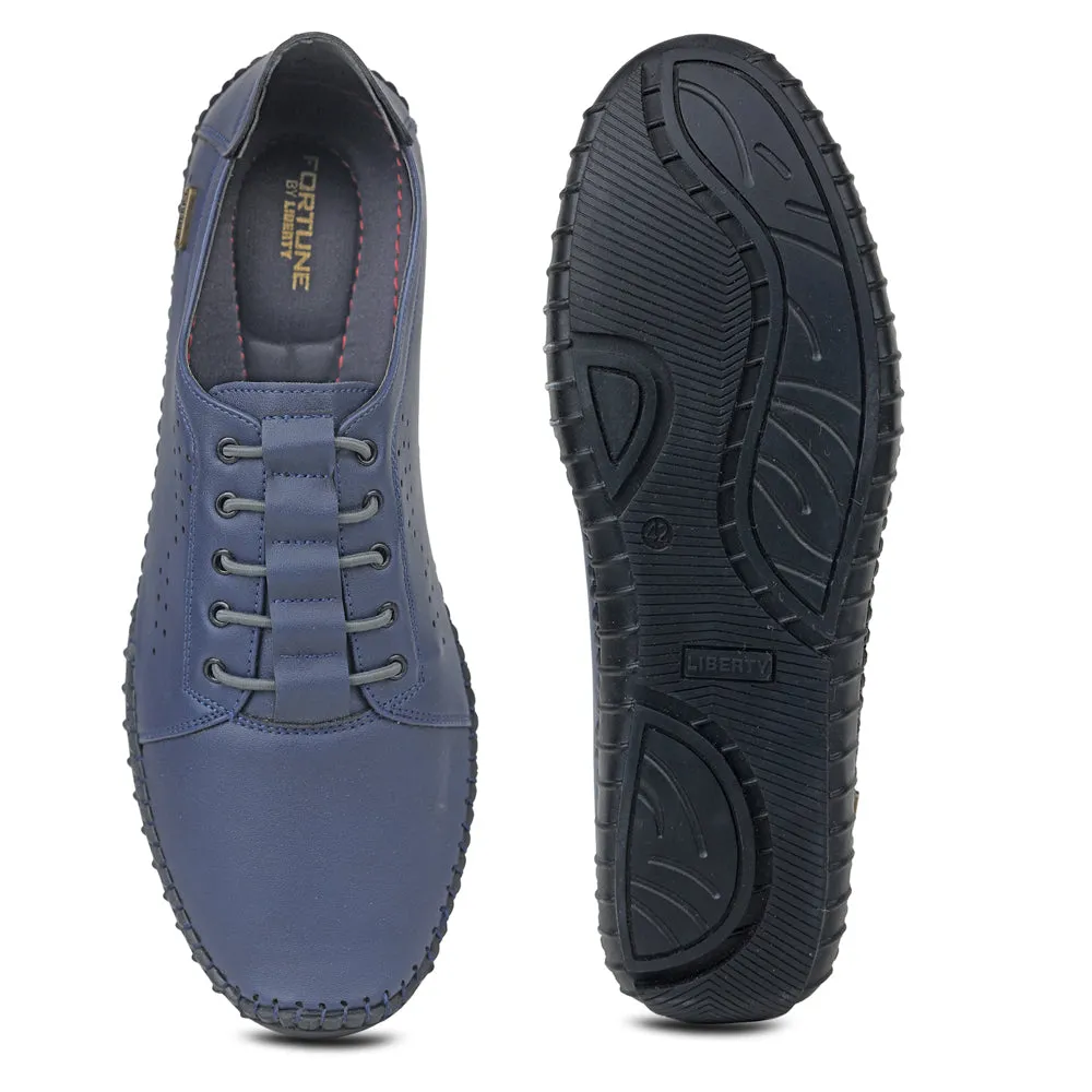 Fortune (N.Blue) Casual Lace Up Shoes For Men JPL-252 By Liberty