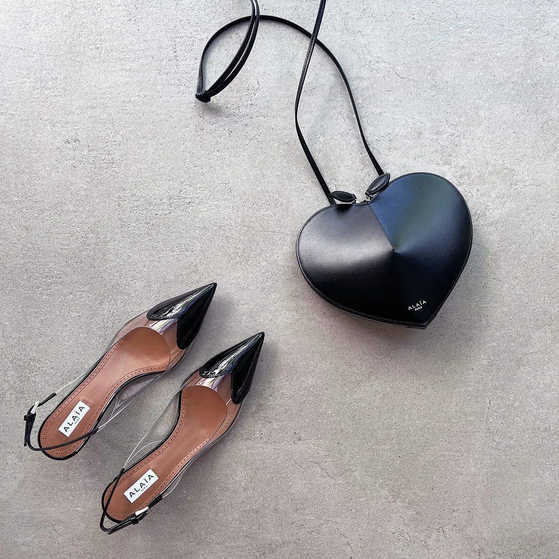 Heart 55 Slingback, Black