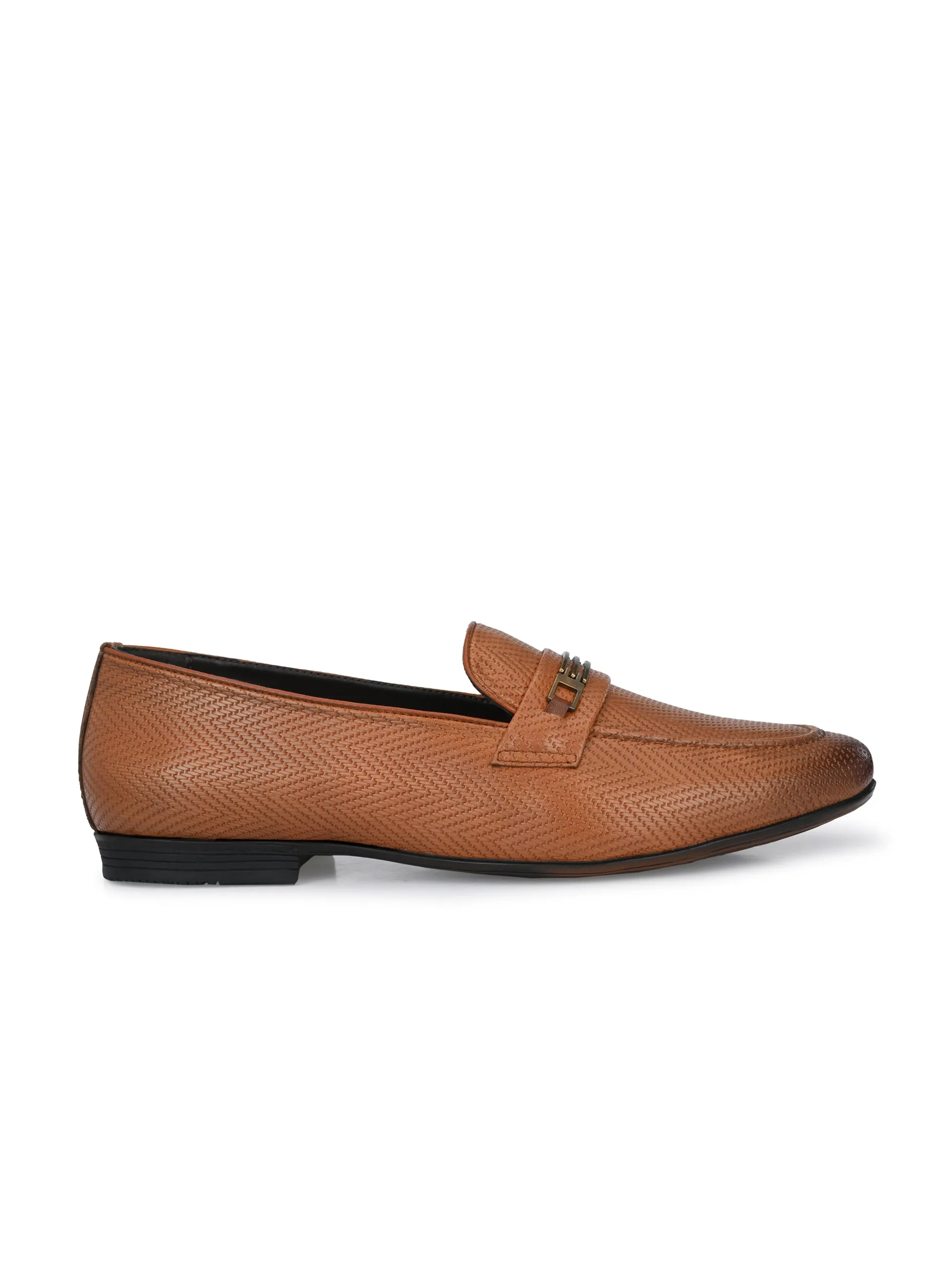 Hedwig Tan Textured Slip-Ons