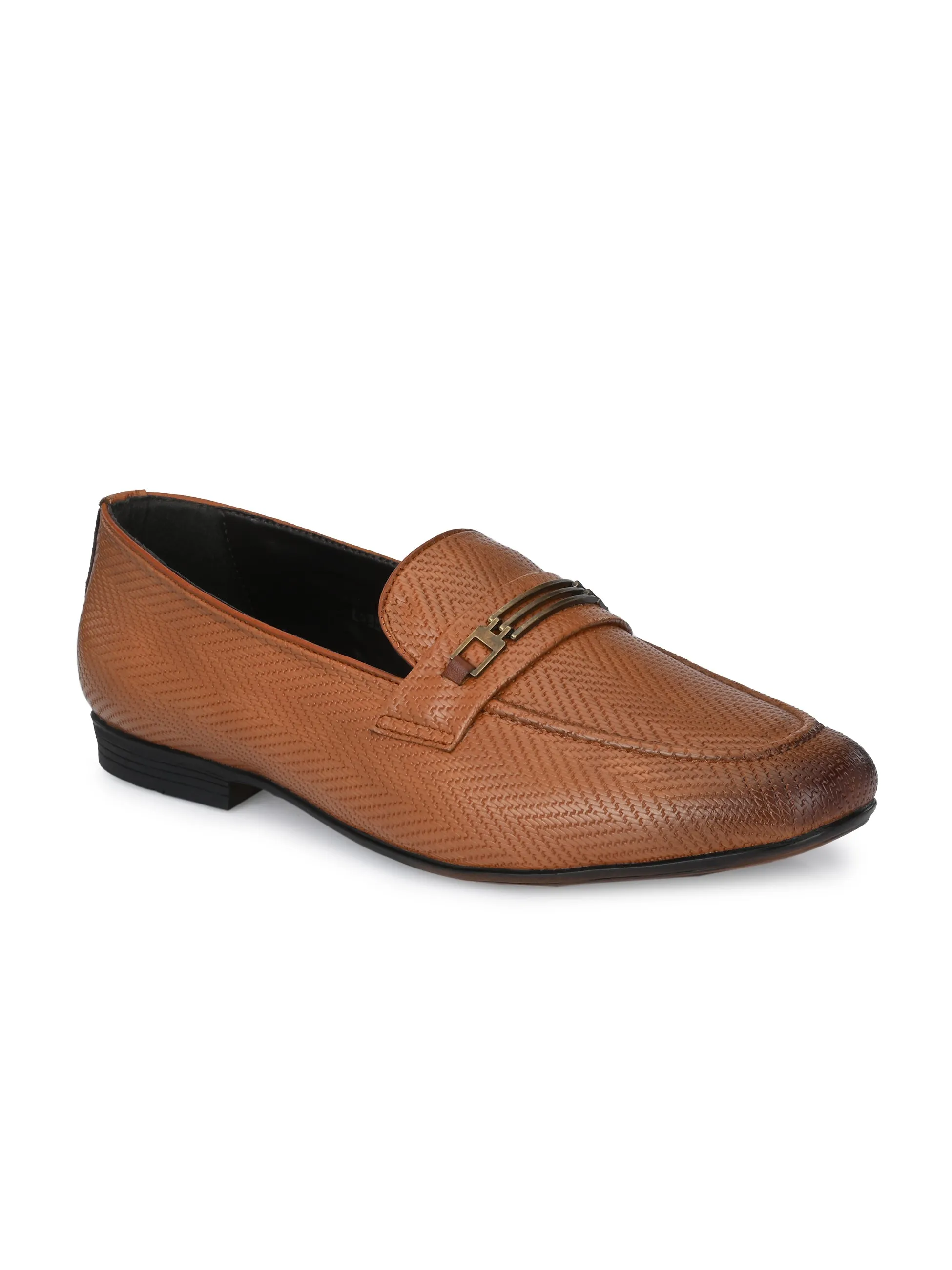 Hedwig Tan Textured Slip-Ons