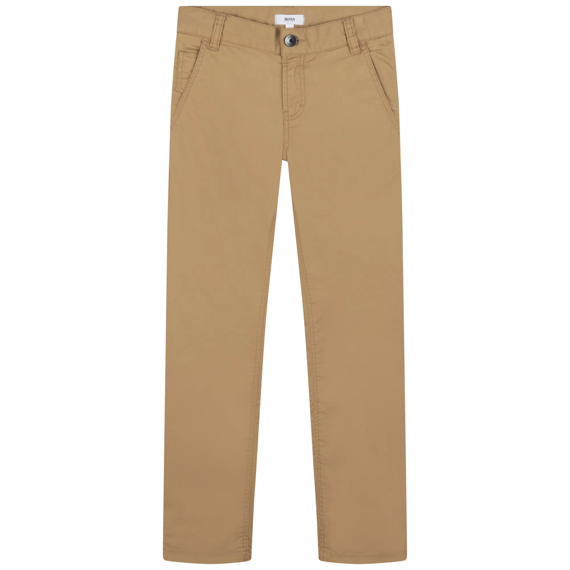 Hugo Boss Boys Twill Pants_ Stone J24763-262