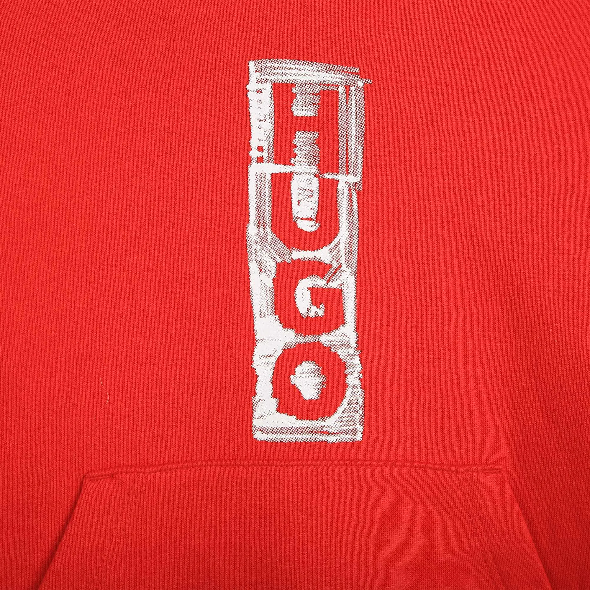 HUGO Red Hooded Sweatshirt_G25156-990