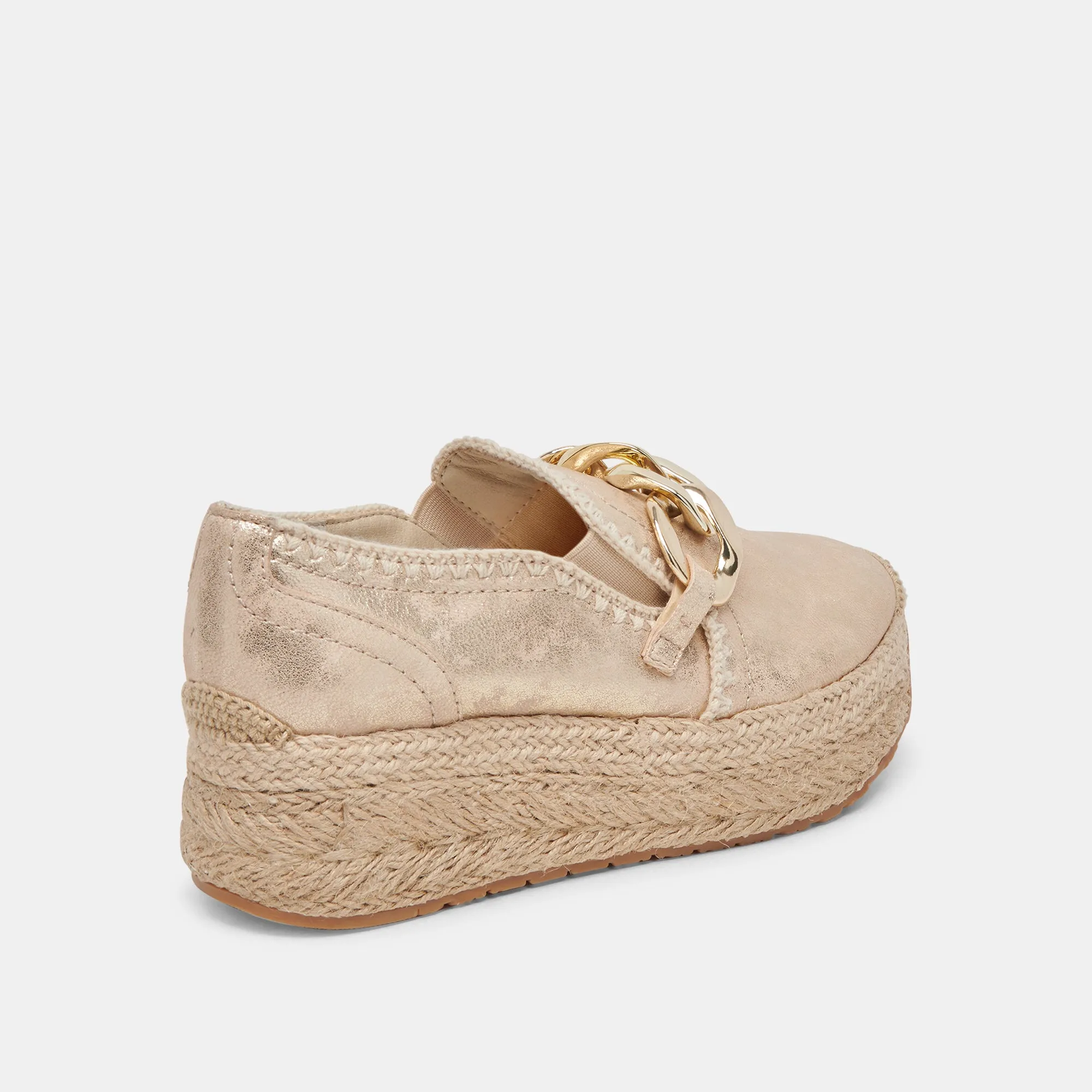 JHENEE ESPADRILLE SNEAKERS LIGHT GOLD NUBUCK