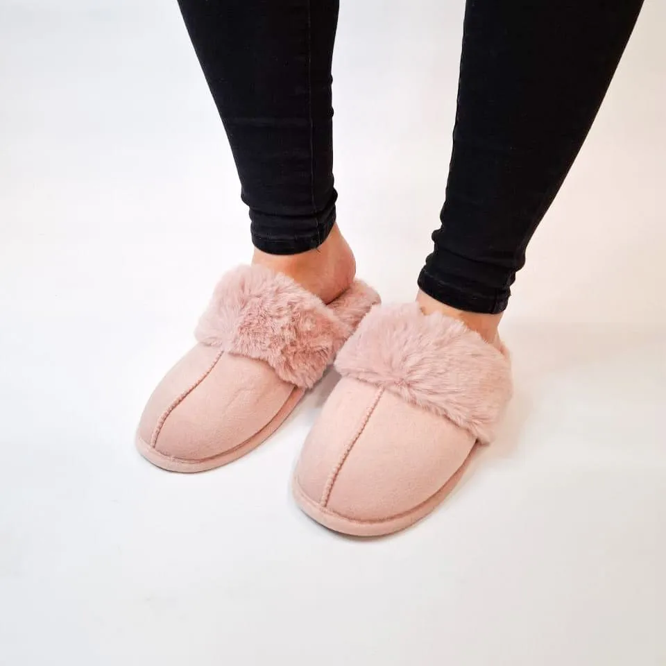 Jumbo Pink slip on slipper