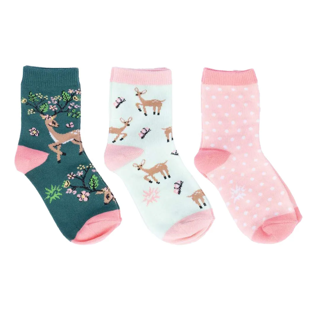 Junior Spring Awakening Crew Socks 3-Pack